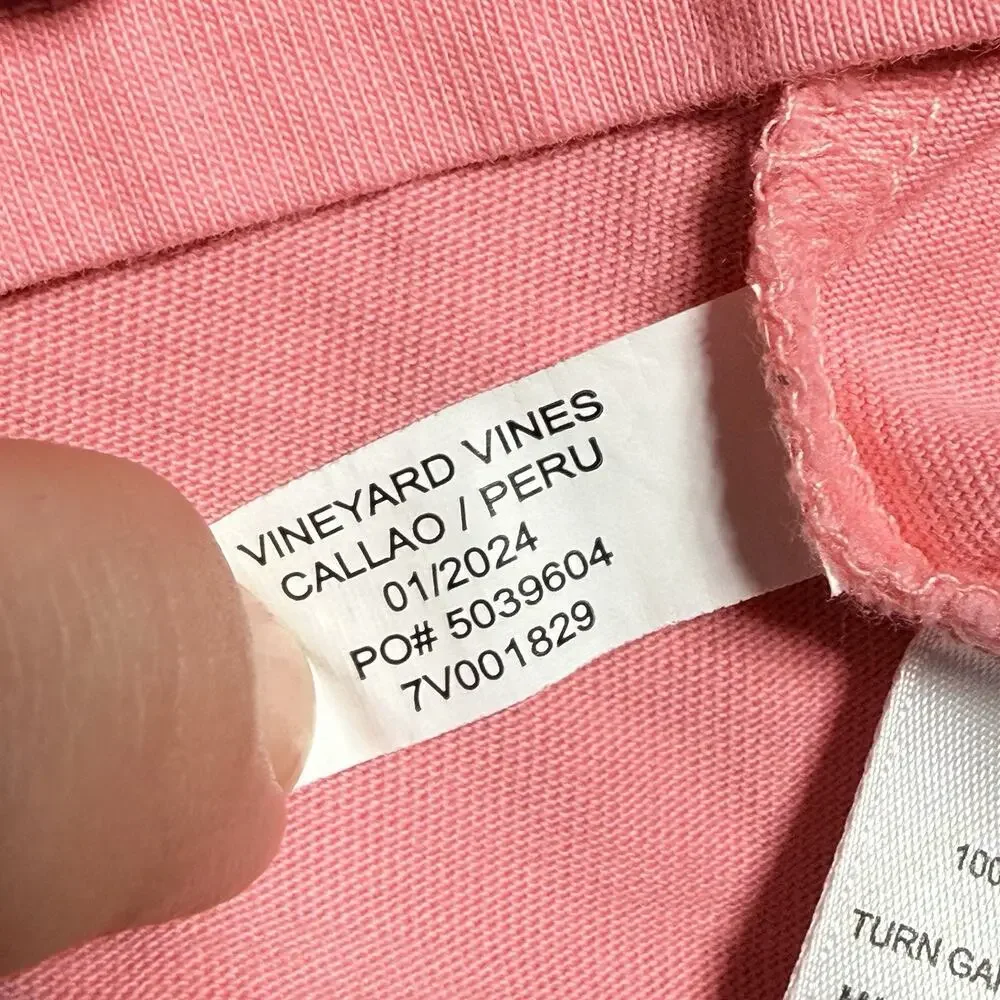 Vineyard Vines Girls 150th Kentucky Derby Colorblock Shirt Pink Navy Green L 14